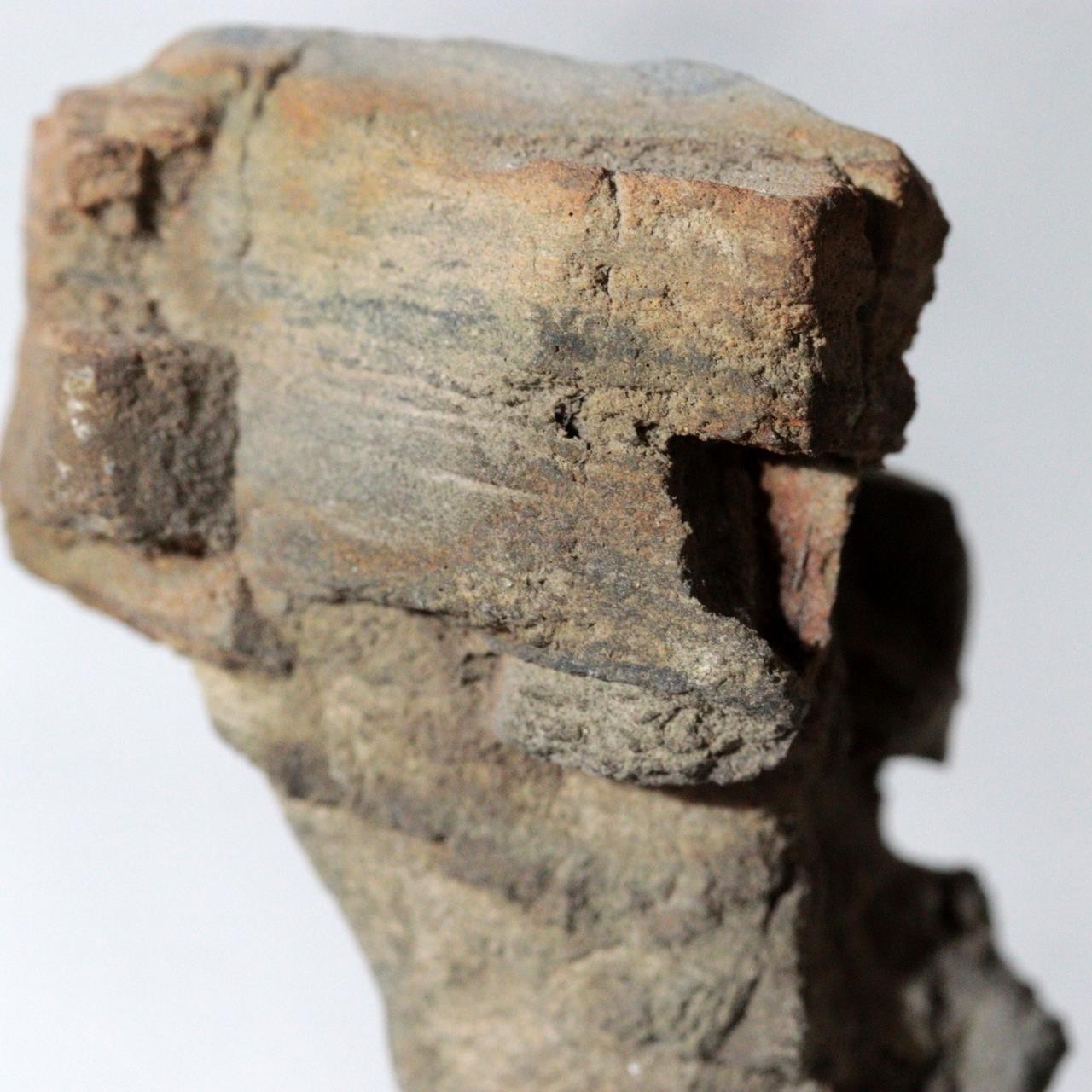 Japanese Ponpira Suiseki Viewing Stone Hokkaido Scholar Rock with Daiza Base12