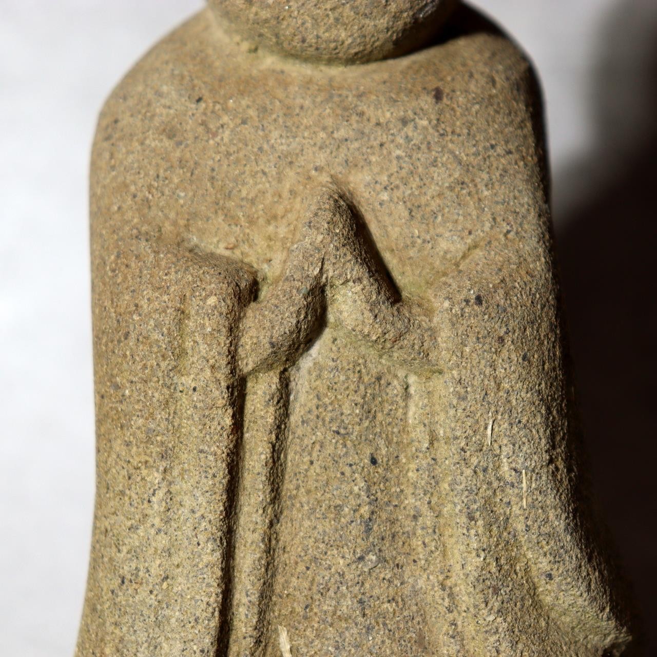 Authentic Japanese Antique Stone Jizo Statue Meiji Era to  Early Showa era12