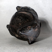 Vintage Japanese Cast Iron Tanuki Raccoon Dog Figurine Incense Burner BOSa7412