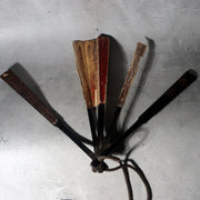 Antique Edo Japanese Iron Gunsen War Fan Big Dipper Sun Kamon Samurai BOSa775