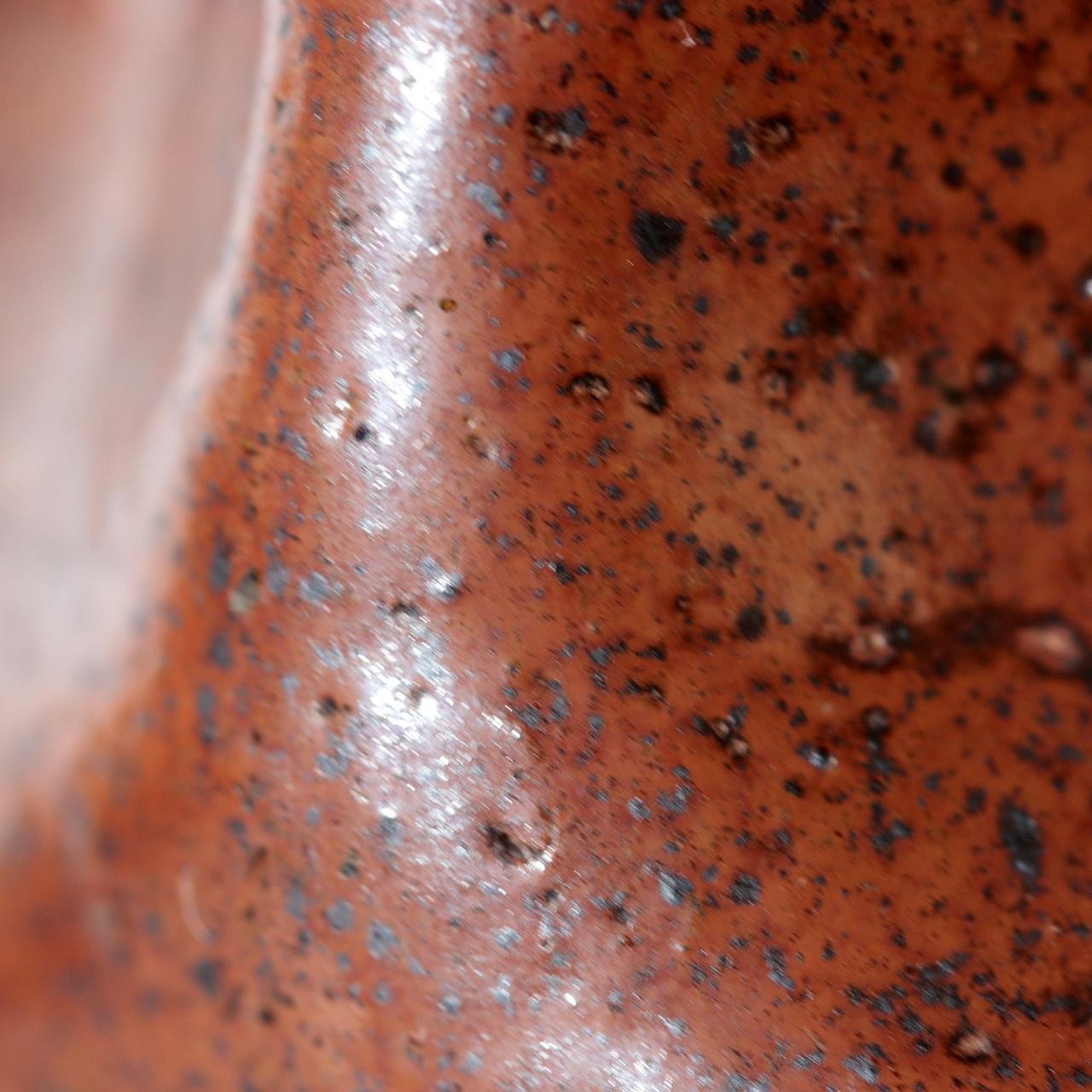 Late Edo Japanese Tamba Ware Kurikawa-Glazed Faceted Tokkuri Sake Bottle with Bo9