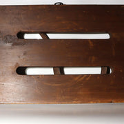 Japanese Antique Wood Kanban Shop Sign Kamawanu Sickle Ring Nu Rebus 72.5cm17