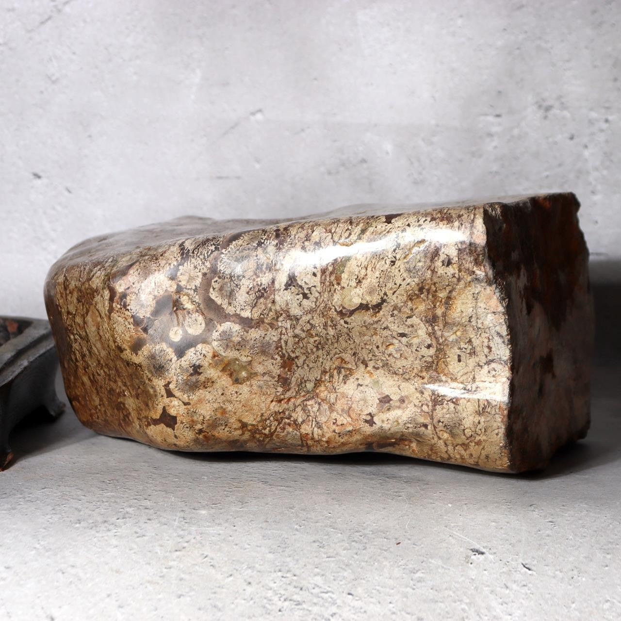 Japanese Suiseki Plum Blossom Stone Premium Baikaseki Viewing Stone Custom Wood13