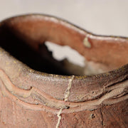 Japanese Pottery Flower Vase Crab Yaburebukuro Torn Sack Tokoname Rakuzan Style15