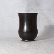 Japanese Solid Bronze Bud Vase by Gyokusen - with Mismatched Wooden Box10