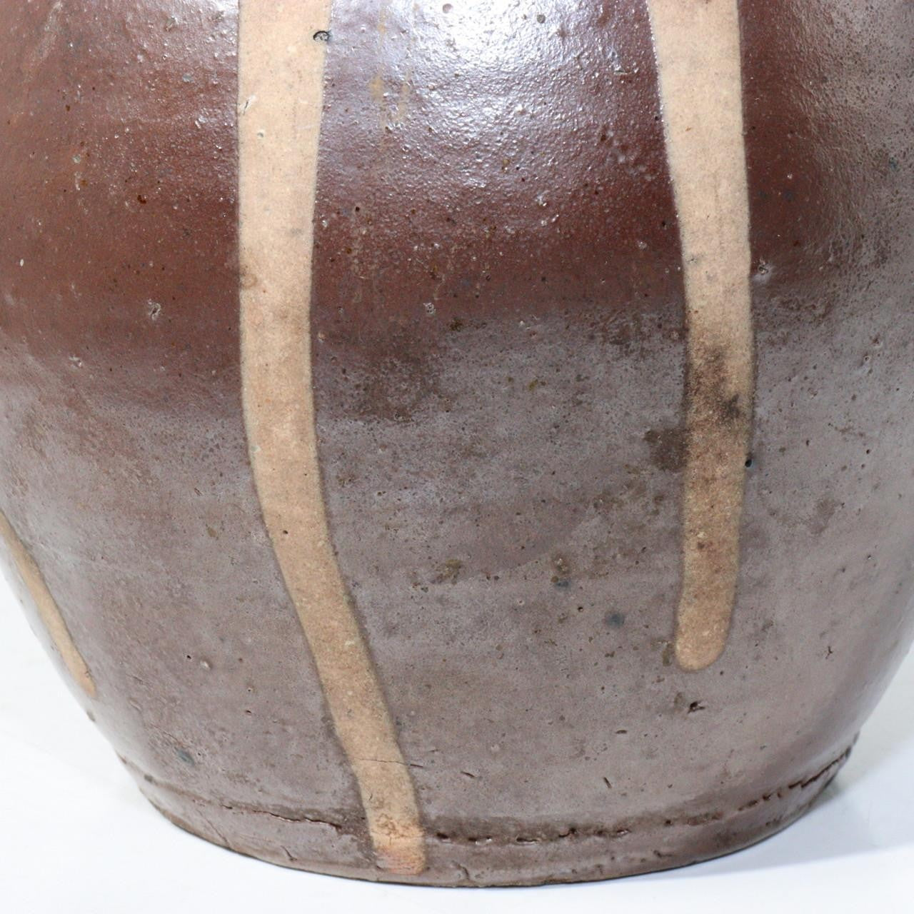 Japanese Antique Tanba ware Jar Vase Pottery PV14511