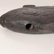 Japanese Wood Carved Tai Sea Bream Fish Jizaikagi Yokogi Hearth Hook WO5415