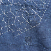 Antique Japanese Indigo Boro Sashiko Textile - Meiji / Taisho Era 155x142cm16