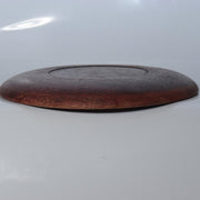 Vintage Japanese Chestnut Wood Round Trays Set of 2 Odate Shinmeisha Festival9