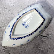 Antique Japanese Hirado Ware Porcelain Dish - Sometsuke Bakumatsu 17cm IP1355