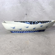 Antique Japanese Hirado Ware Porcelain Dish - Sometsuke Bakumatsu 17cm IP13513