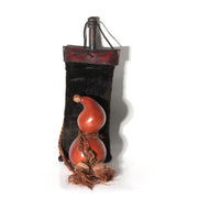 Antique Japanese Edo Matchlock Powder Flask with Gourd Hinawaju Accessory WO6743