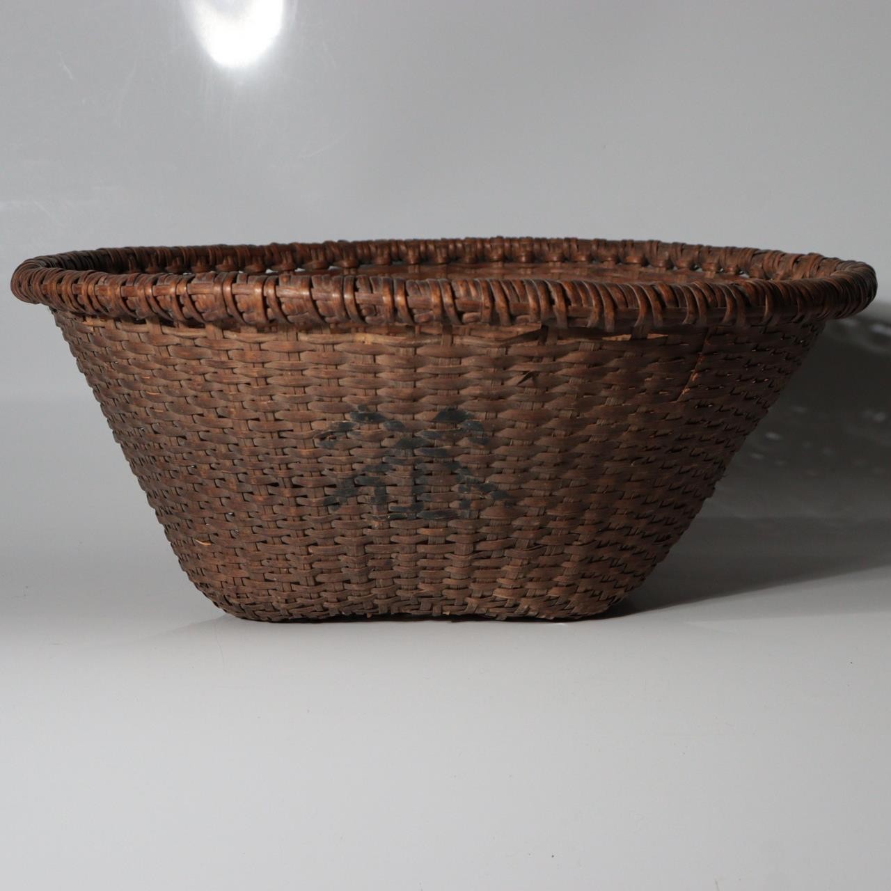 Vintage Japanese Folk Craft Bamboo Woven Basket Collection Set of 8 WO6394