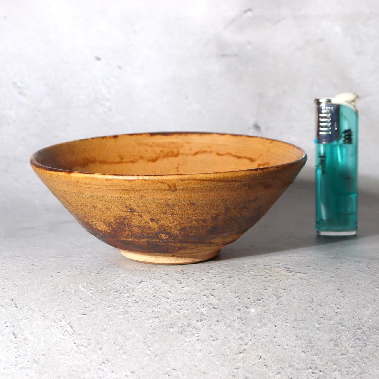 Vintage Japanese Iraho Tea Bowl Chawan  Modern Artisan Signed  Earthy Coarse5