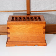 Japanese Wooden Saisen-bako Offering Box - Traditional Woodcraft 30cm WO5703