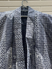 Japanese Men's Cotton Yukata Summer Kimono Basket Weave Pattern BRKW17611