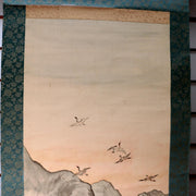 Antique Japanese Hand Painted Silk Kakemono Hanging Scroll Samurai Warrior5