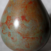 Fine Japanese Cast Bronze Vase Yamazato - Keiku Hasegawa Signed Tomobako BV74014