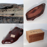 Vintage Japanese Sajigawa Suiseki Viewing Stone "Amanohashidate" Tomobako SS23410