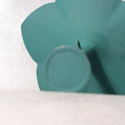 Japanese Bronze Flower Vase Ikenobo Kikyo Ichimonji Yoshiyuki Green13