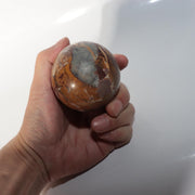 Antique Japanese Kinshozan Sarasa Stone Viewing Spheres Meiji 7 (1874) SS2355