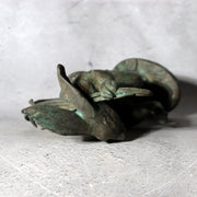 Japanese Bronze Rabbit Statue Masashi Natorigawa Dancing Pose BOSa6516