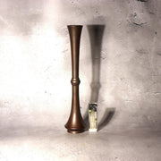 Vintage Japanese Bronze Vase Shoryu Red Patina Spots with Wooden Box BV2182