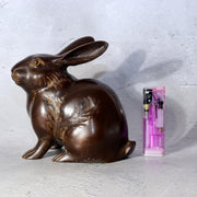Vintage Japanese Bronze Rabbit Okimono Statue Figure 1140g BOSa442