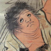 Japanese Hanging Scroll Kakejiku Kintaro Yamauba Bear Hokusai Reproduction5