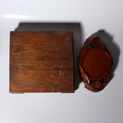 Japanese Vintage Wooden Suiseki Bonsai Display Stand Base Set of 5 WO6045