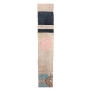 Late Edo Japanese Boro Nobori Flag Samurai Hand Painted Hemp BRKW17316