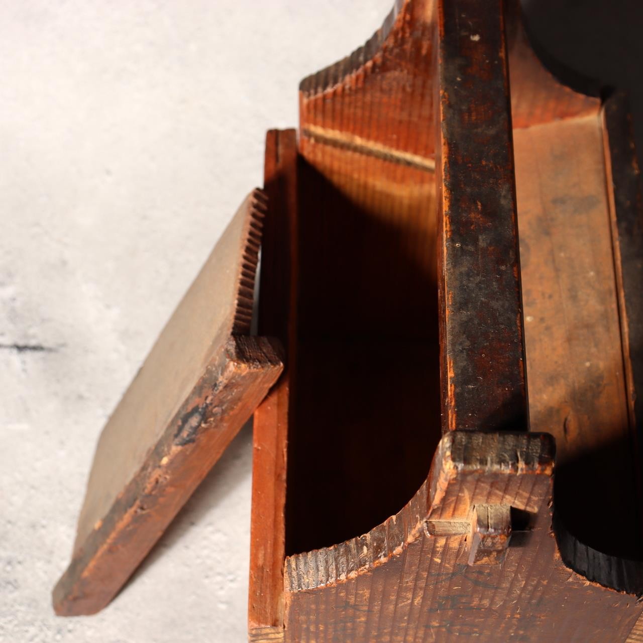 Japanese Antique Money Box Saisenbako Savings Taisho 1918 Temple Shrine Style6