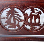 Japanese Wooden Katana Stand - Triple Rack 3-Tier - Tsuba Sukashi Openwork8