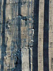 Antique Japanese Boro Kofu Thick Layered Cotton Indigo Textile Rug4