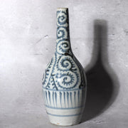 Antique Japanese Imari Sometsuke Set  Tako Karakusa Slender Vase & Kozara Plate17