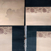 Vintage Japanese Silk Hanging Scroll Painting Chikutei Owl Akebia6