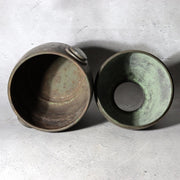 Vintage Japanese Bronze Vase NKK Commemorative 1957 Showa 32 Patina BV7807