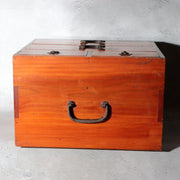 Showa Period Japanese Wooden Small Cabinet Tansu Figured Wood WO63312