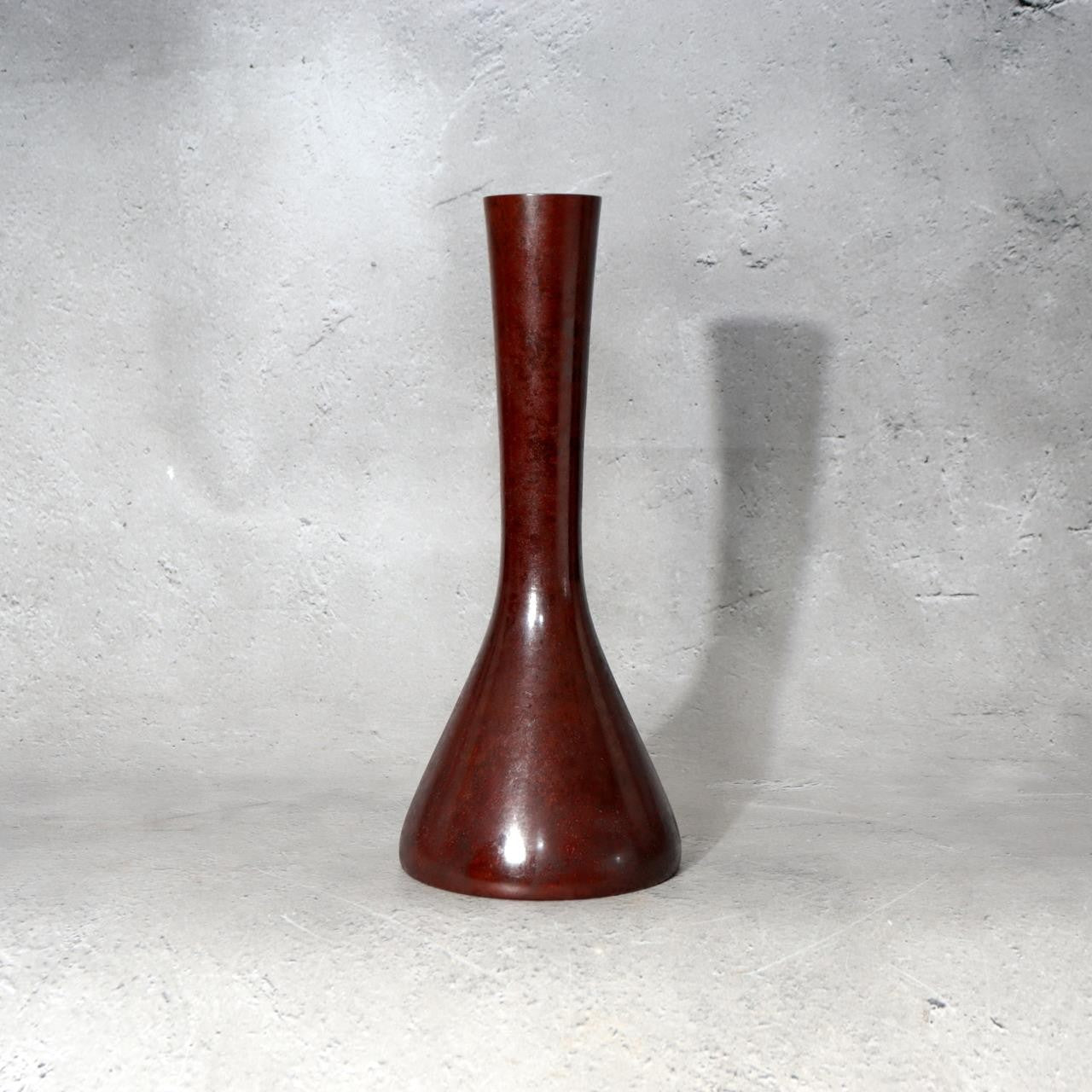 Japanese Cast Bronze Flower Vase Yasumi Nakajima Suehiro Tsurukubi Ikebana10