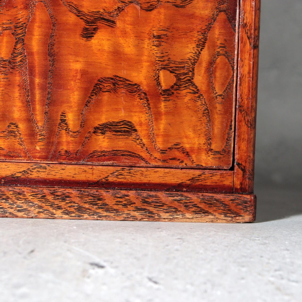 Vintage Japanese Tamamoku Wood Haribako Sewing Box Ko dansu WO62811
