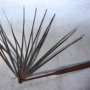 Authentic Edo Period Japanese Samurai Tessen Solid Iron Fan 33cm Daimyo Artifact9