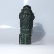 Vintage Japanese Cast Bronze Snow Country Folk Figure Ornament Patina BOSa465