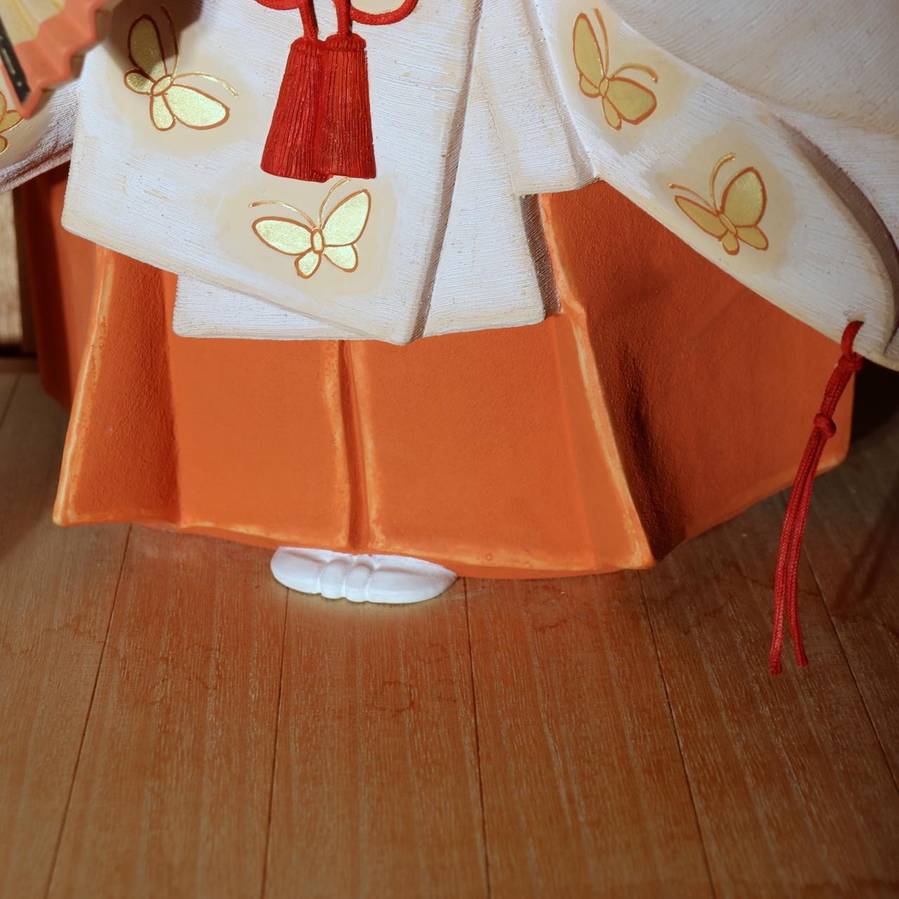 Japanese Vintage Hakata Doll Noh Nonomiya Clay Statue Mizuochi Chu Signed 41cm12