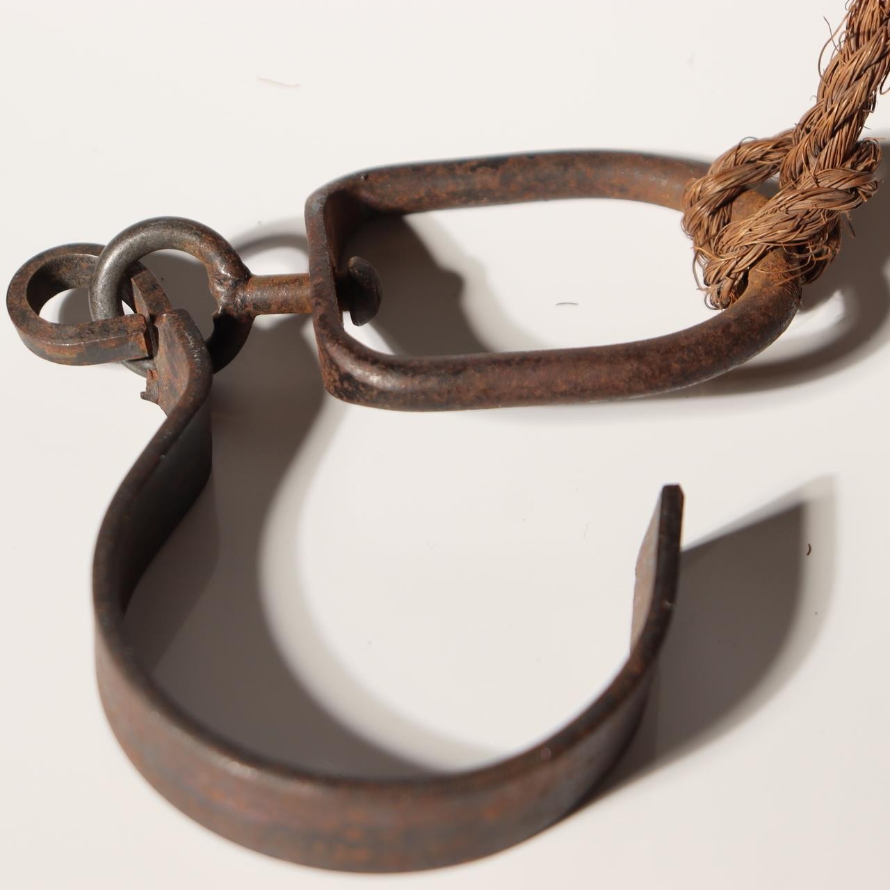 Japanese Vintage  Wood Carved Fish Jizaikagi Yokogi Hearth Hook Crossbar Mingei19