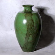 Takaoka Copperware Green Bronze Vase Japanese Flower Holder Ornament BV7730