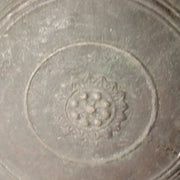 Japanese Antique Bronze Gong Waniguchi Temple Shrine Bell Meiji Era 22cm BOS99820