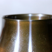Japanese Master Bronze Vase "Sato no Yama" by Hasegawa Yoshihisa Nitten Juror9