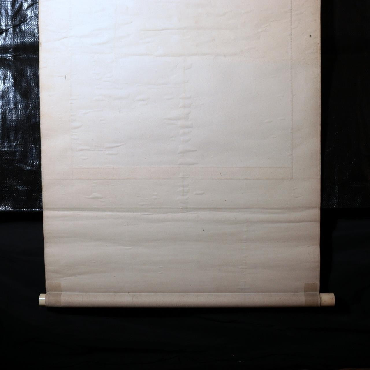 ​Vintage Japanese Hanging Scroll Kakejiku Tanuki Raccoon Dog Moon ASO4619