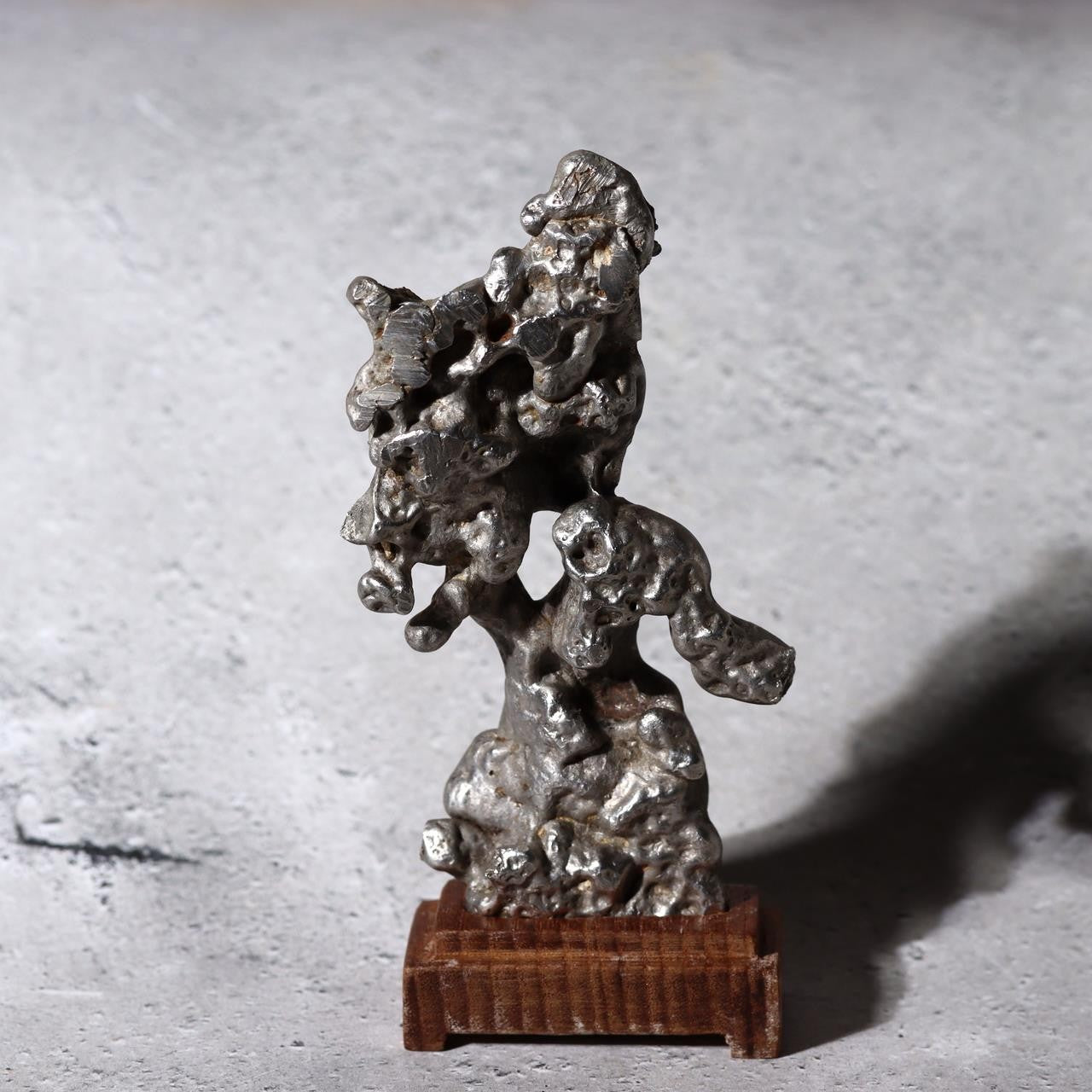 Unique Vintage Japanese Stainless Steel Suiseki Fantastic Rock Formation Stone8