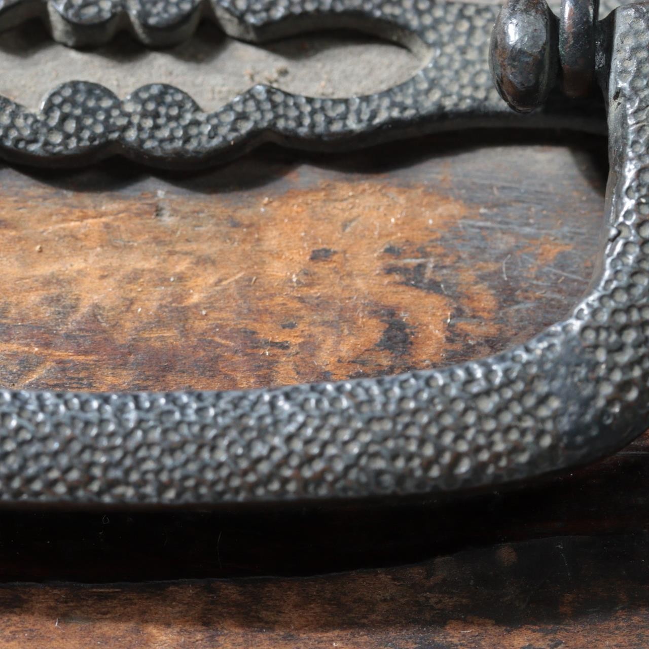 Antique Japanese Merchant Security Drawer Chest Late Edo Nanako Handle WO62719